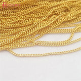 5m 1.2MM Copper Dense Chain Necklace DIY Jewelry Findings