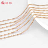 5m 1.2MM Copper Dense Chain Necklace DIY Jewelry Findings