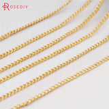 5m 1.2MM Copper Dense Chain Necklace DIY Jewelry Findings