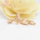 6PCS 6.5x17MM 24K Brass Spacer Beads for Bracelet High Jewelry