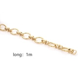 304 Stainless Steel 1:1 Cable Chain 10mm 1 Meter