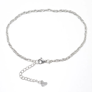 304 Stainless Steel Anklet For Women Silver Beach Anklet