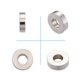 304 Stainless Steel Bead Spacers, Flat Round, 7x2mm