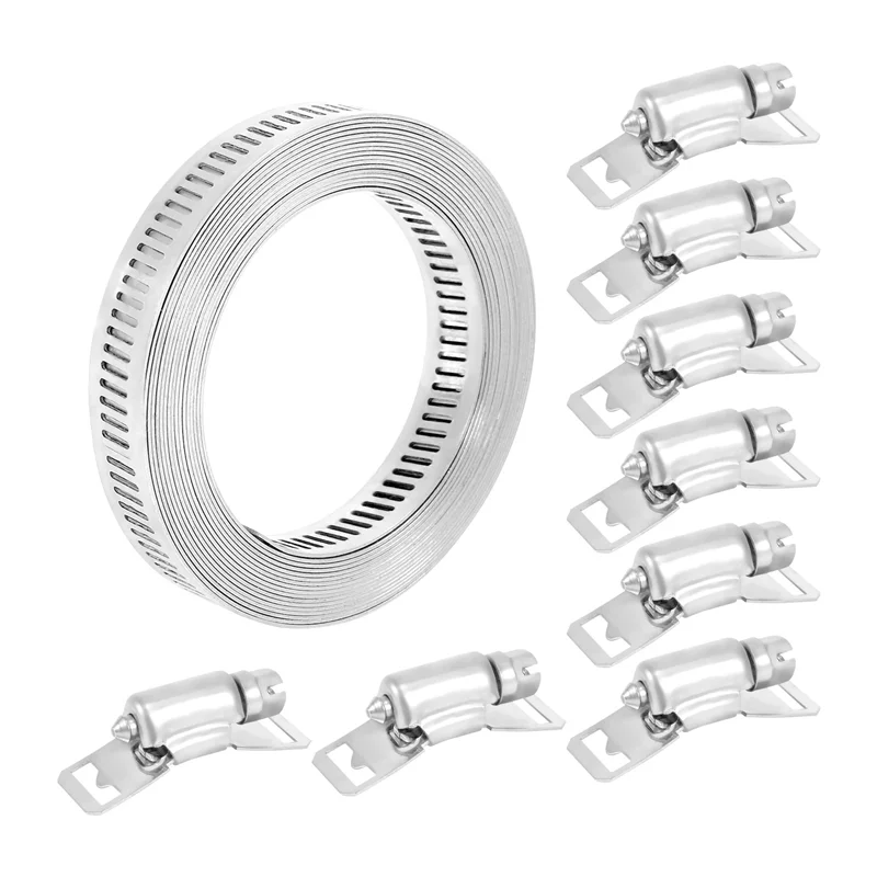 Stainless Steel Clamp Hose Clamp Strap 11.5 Feet