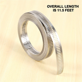 Stainless Steel Clamp Hose Clamp Strap 11.5 Feet