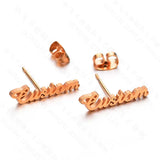 Custom Stainless Steel Name Collarbone Necklace/Bracelet/Anklet/Earring