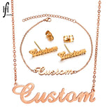 Custom Stainless Steel Name Collarbone Necklace/Bracelet/Anklet/Earring