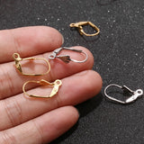 304 Stainless Steel French Lever Back Ear Wire Hoop Earring Hooks