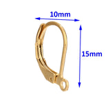 304 Stainless Steel French Lever Back Ear Wire Hoop Earring Hooks