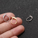 304 Stainless Steel French Lever Back Ear Wire Hoop Earring Hooks