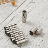 304 Stainless Steel Magnetic Screw Clasps Column Magnetic Closure DIY 10pcs