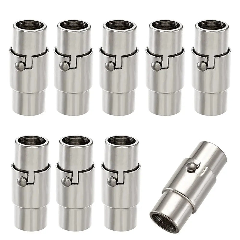 304 Stainless Steel Magnetic Screw Clasps Column Magnetic Closure DIY 10pcs