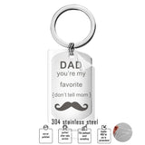 304 SS Military Keychain DAD My Favorite Father's Gift