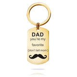 304 SS Military Keychain DAD My Favorite Father's Gift