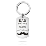 304 SS Military Keychain DAD My Favorite Father's Gift
