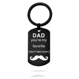 304 SS Military Keychain DAD My Favorite Father's Gift