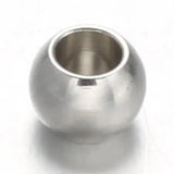 304 Stainless Steel Rondelle Spacer Beads 8x6mm