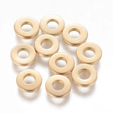 304 Stainless Steel Spacer Beads Loose Donut Shape Beads for DIY Jewelry