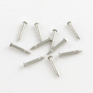 304 Stainless Steel Tie Tacks Lapel Pin Brooch Findings - 9mm