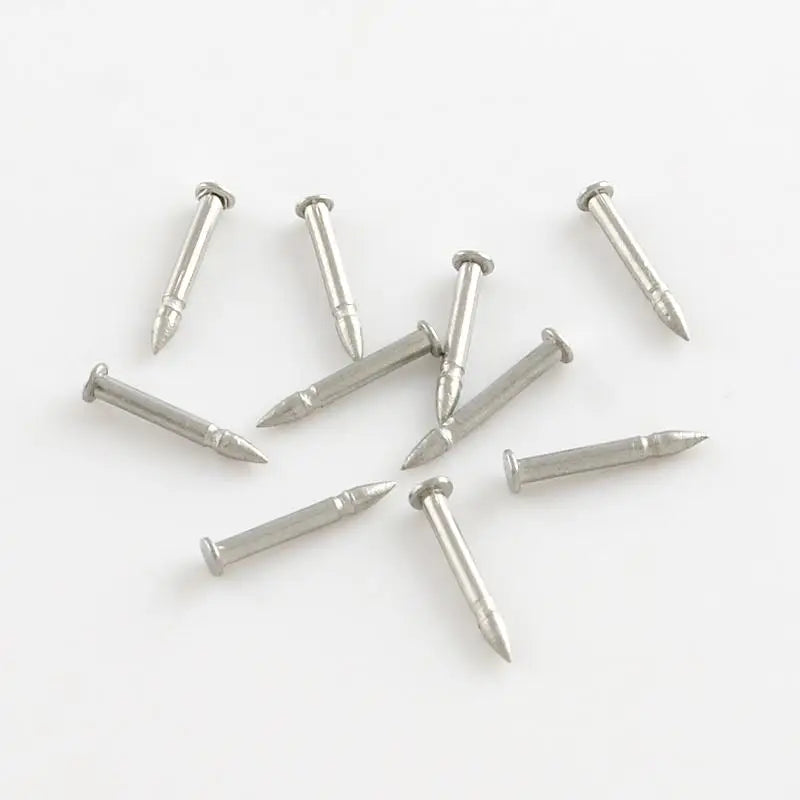 304 Stainless Steel Tie Tacks Lapel Pin Brooch Findings - 9mm