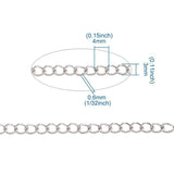 304 Stainless Steel Tail Chain Twist Jewelry Necklace Chain