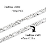 304L Stainless Steel Carve Chain Necklace Men Jewelry