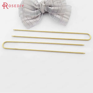 10PCS 130x13MM Brass Hair Rod Hair Sticks Hairpin DIY Accessories