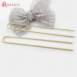 10PCS 130x13MM Brass Hair Rod Hair Sticks Hairpin DIY Accessories