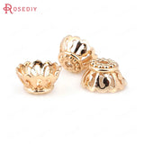 20PCS 10x6MM Champagne Brass Beads Caps Jewelry Findings