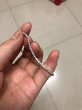 925 Silver Zirconia Tennis Choker Necklace FINE Jewelry