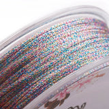 30M 1mm Metallic Macrame Rope Polyester Braided Cord for DIY Jewelry Making