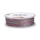 30M 1mm Metallic Macrame Rope Polyester Braided Cord for DIY Jewelry Making