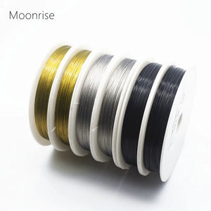 30M Silver Tone Beading Wire 0.3mm-0.6mm Stainless Steel Wire Tiger