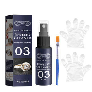30ML Jewelry Cleaning Kit with Spray, Brush, and Glove - ROYAL