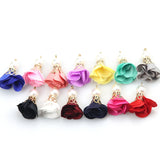 26pcs Pearl Filigree Tassel Keychain Earring Tassel DIY Jewelry Accessories