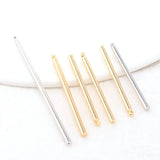 30MM 35MM 50MM 14K Brass Stick Charms Pendants Jewelry Making Supplies