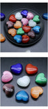 30MM Heart Opal Stone Handle Charms
