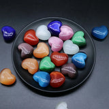 30MM Heart Opal Stone Handle Charms