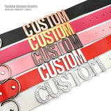 30MM Punk Letters Collars Choker Necklace Goth BDSM Role Age Cosplay