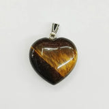 30MM Heart Natural Stone Pendants Necklace Jewelry Making 10pcs/lot