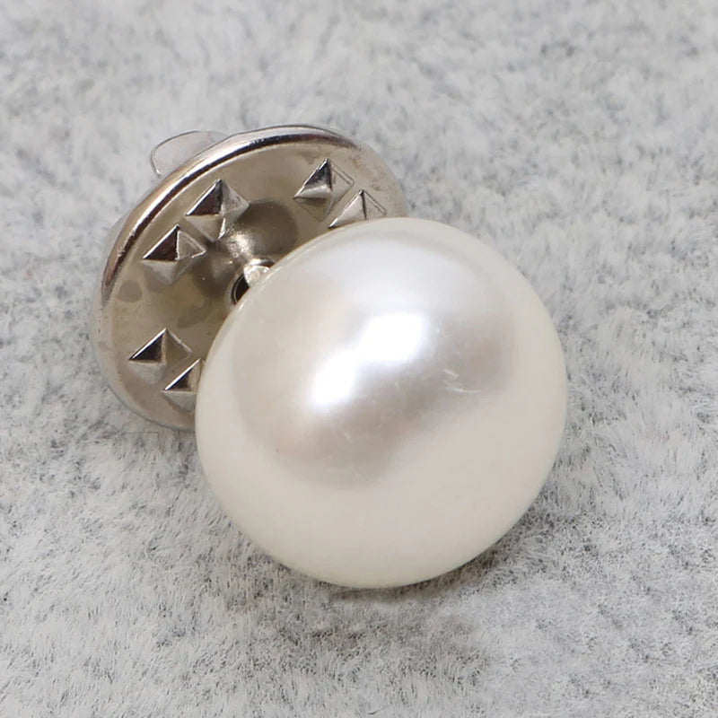 30PCS Butterfly Clips with Chunky Ball Beads Pearl Brooch Pins for Garments