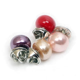 30PCS Butterfly Clips with Chunky Ball Beads Pearl Brooch Pins for Garments