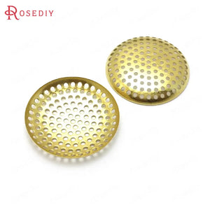 30PCS Antique Bronze Brass Round Disk for Trays Bezels Diy Jewelry Findings