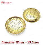 30PCS Antique Bronze Brass Round Disk for Trays Bezels Diy Jewelry Findings