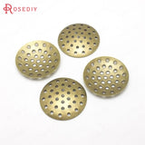 30PCS Antique Bronze Brass Round Disk for Trays Bezels Diy Jewelry Findings