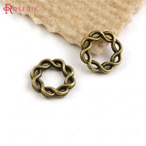 30PCS 20x20MM Twisted Rings for DIY Jewelry Making
