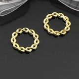 30PCS 20x20MM Twisted Rings for DIY Jewelry Making