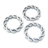30PCS 20x20MM Twisted Rings for DIY Jewelry Making