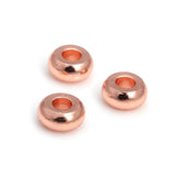 30PCS 3-10MM 18K Brass Flat Wheel Spacer Beads DIY Jewelry Making
