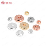 30PCS 3-10MM 18K Brass Flat Wheel Spacer Beads DIY Jewelry Making